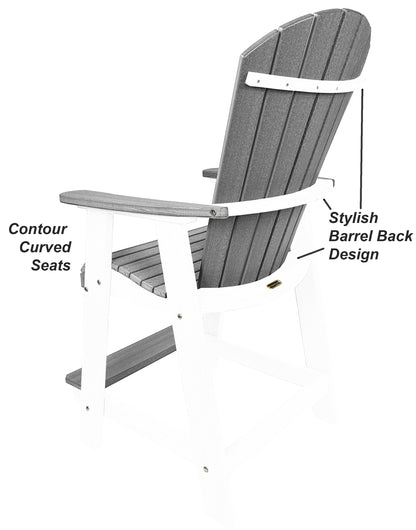 5-Piece Oceanview Adirondack Counter Set