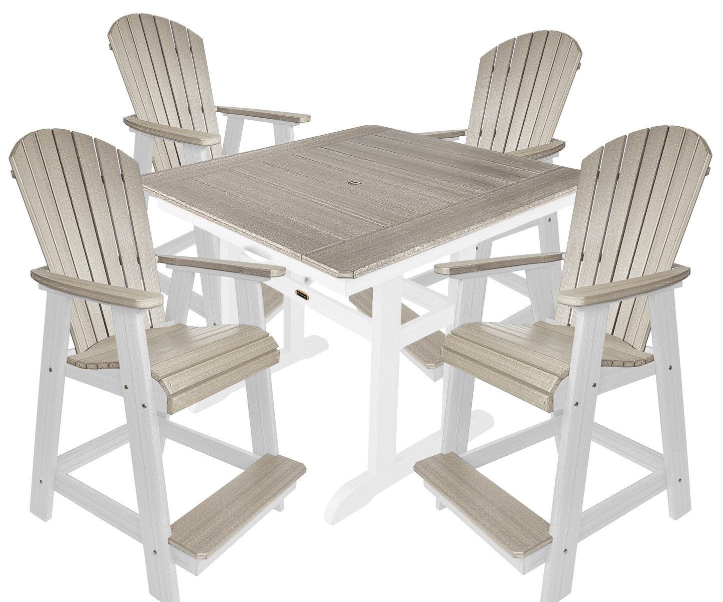 5-Piece Oceanview Adirondack Counter Set
