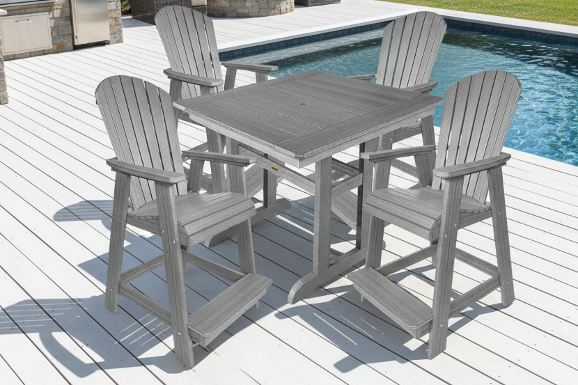5-Piece Oceanview Adirondack Counter Set