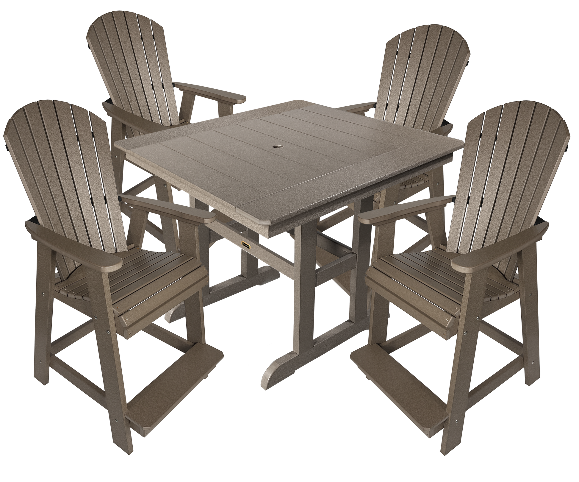 5-Piece Oceanview Adirondack Counter Set