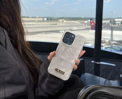 Classic Vintage Suede-Style iPhone Case