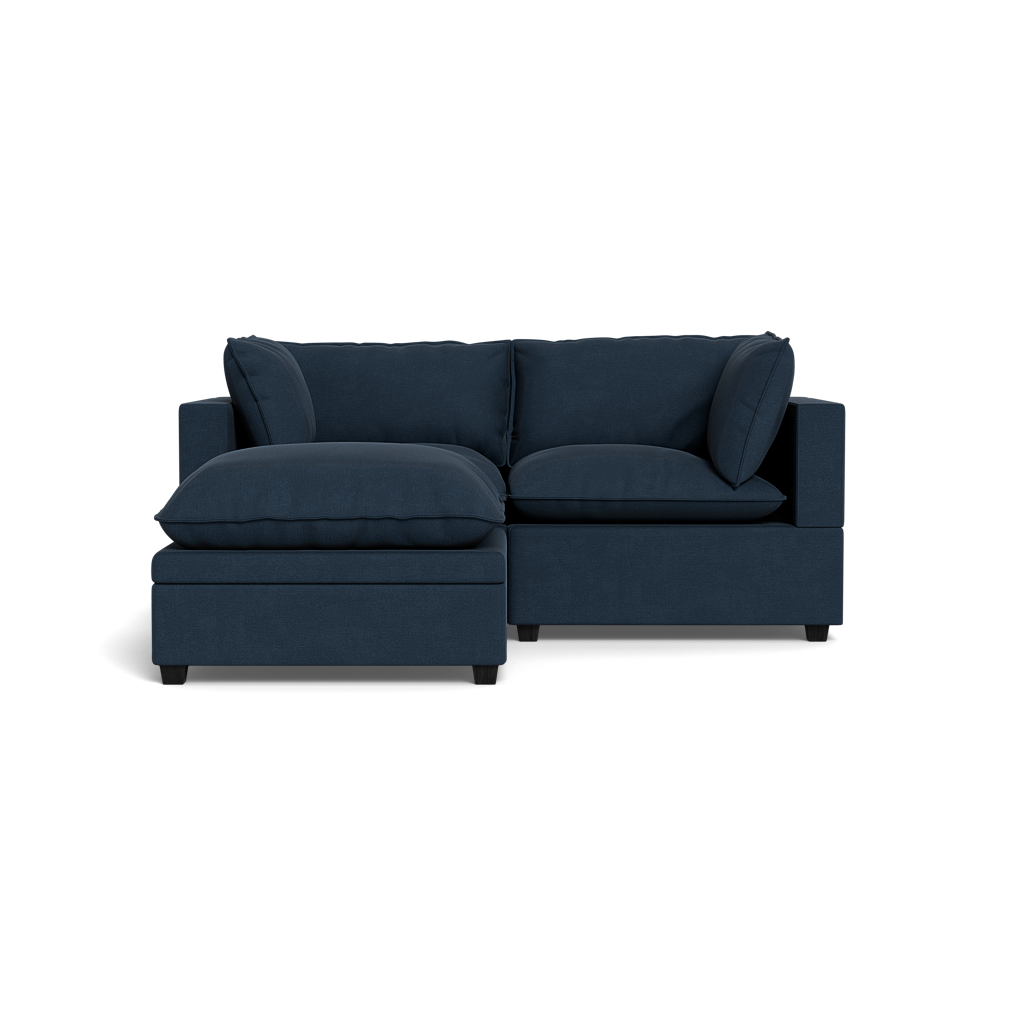 Kova Pillow Cushion Sofa 86" + Ottoman