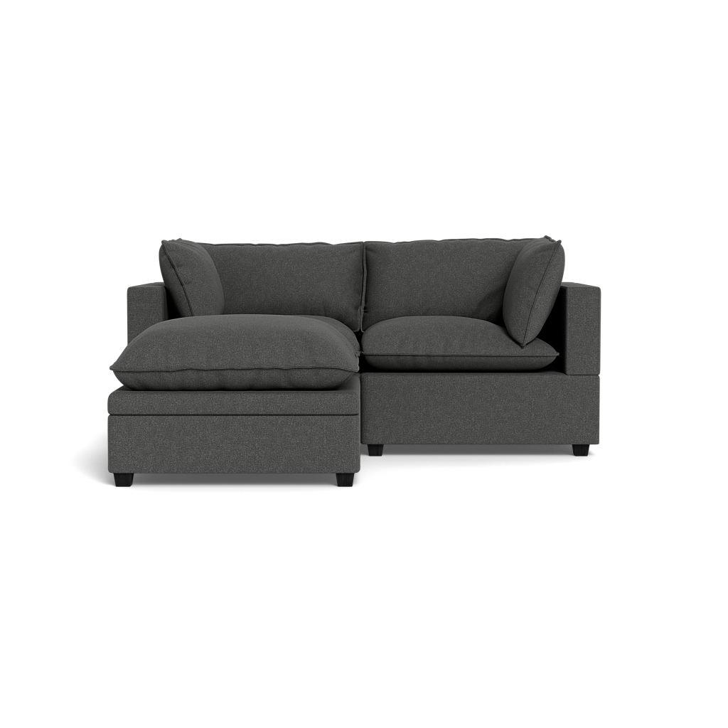 Kova Pillow Cushion Sofa 86" + Ottoman