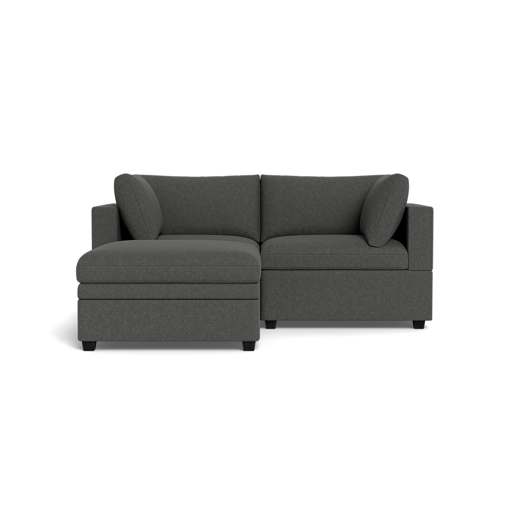 Kova Box Cushion Sofa 86" + Ottoman