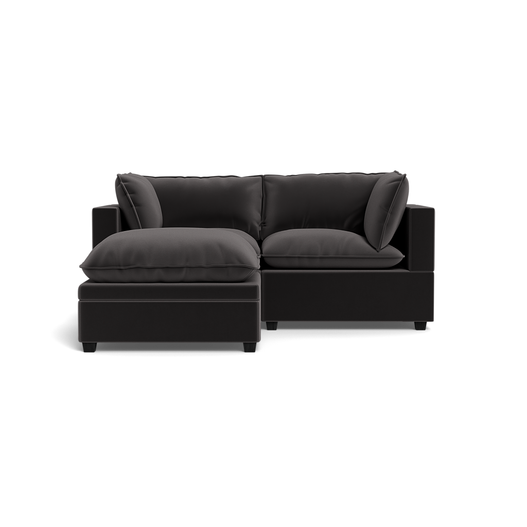 Kova Pillow Cushion Sofa 86" + Ottoman
