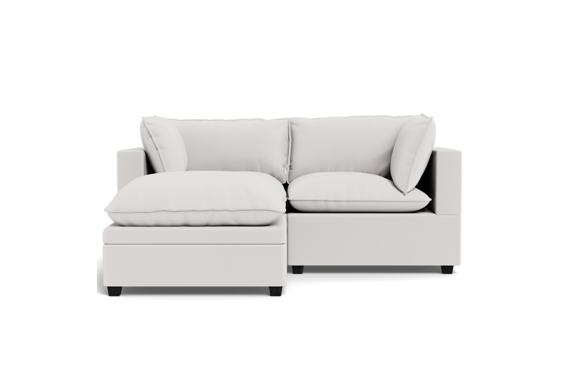 Kova Pillow Cushion Sofa 86" + Ottoman