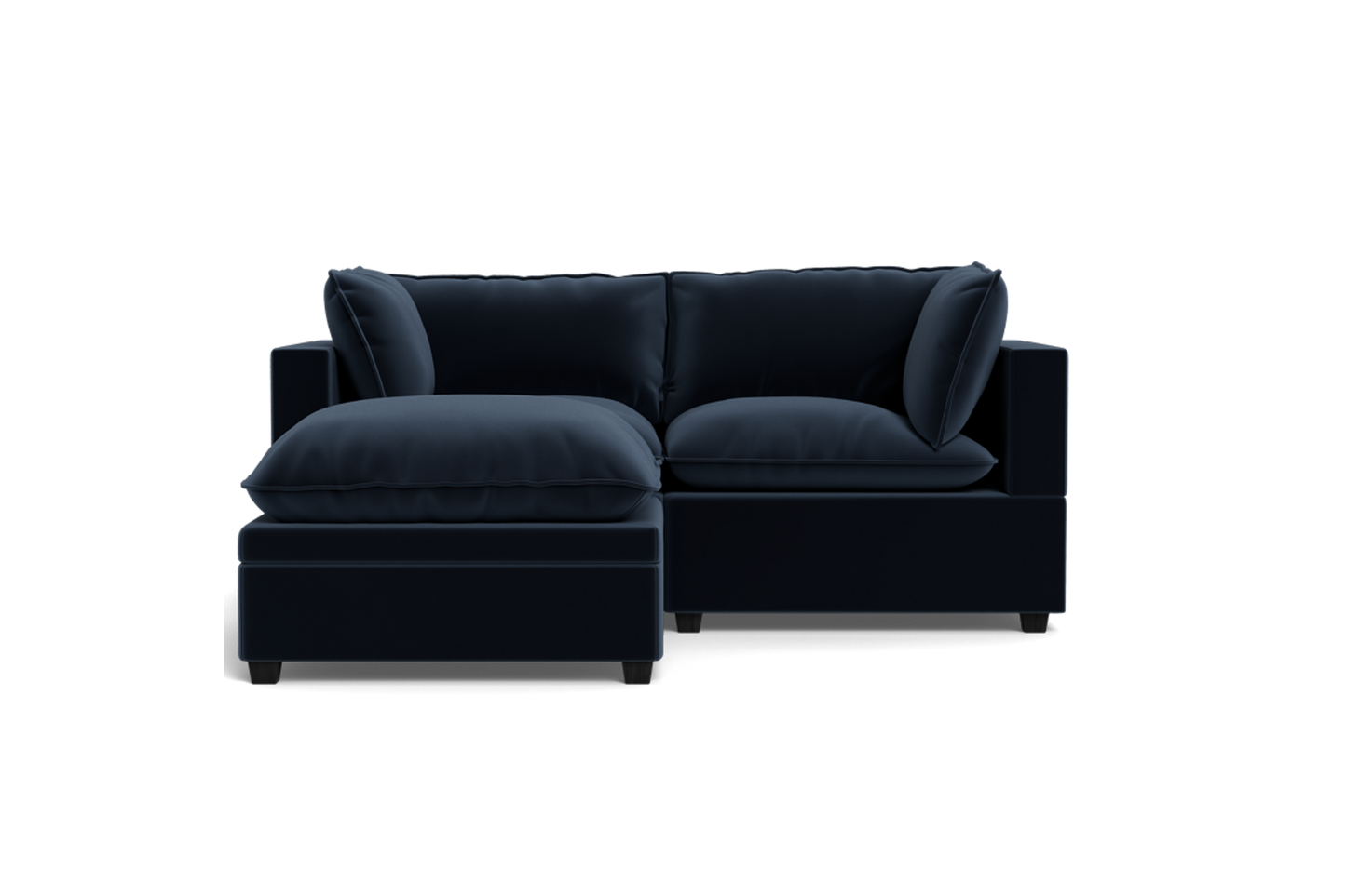 Kova Pillow Cushion Sofa 86" + Ottoman