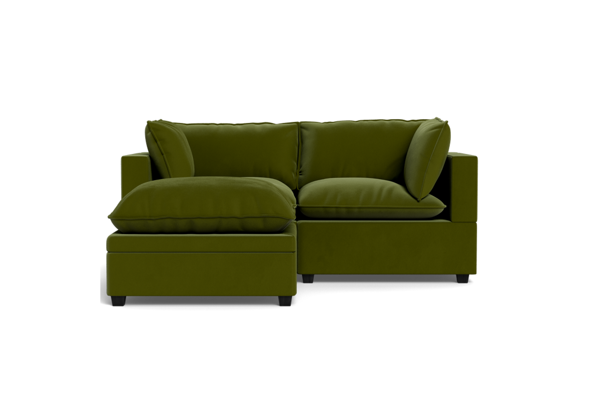 Kova Pillow Cushion Sofa 86" + Ottoman
